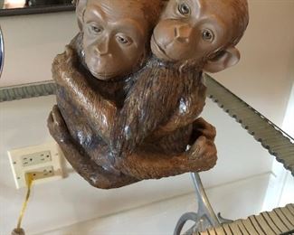 Lladro Monkeys Hugging