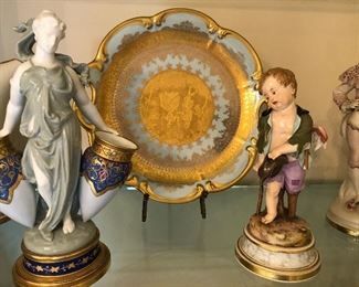 Gold on Porcelain Plate,  