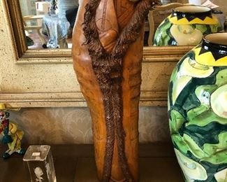 Carved Chinese Musician 