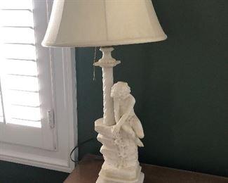 Marble Figural Lamp 
