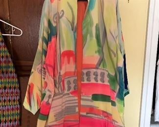 Hand Painted Silk Michael Katz 