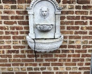 Cement Wall Fountain 