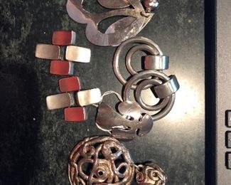 Large clip Earrings. 