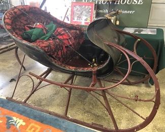 Thrush & Strough Painted Sleigh from Shippensburg, PA