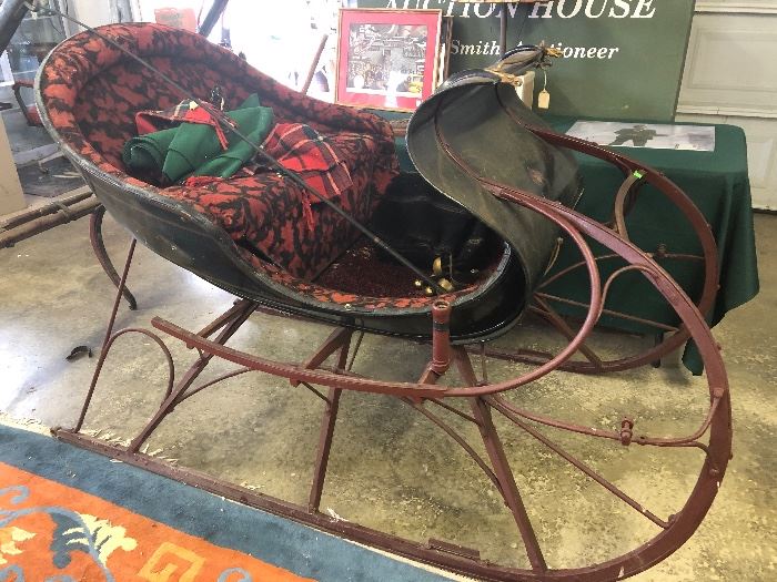 Thrush & Strough Painted Sleigh from Shippensburg, PA