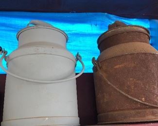 milk cans