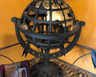  Iron globe $25
