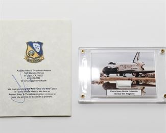 S11  Thermal Tile Fragment Flown Space Shuttle Columbia	$49.95