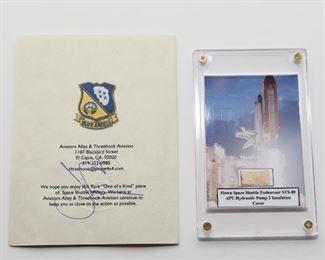 S12  APU Hydraulic Pump 3 Insulation Cover Flown Space Shuttle Endeavour STS-89	$52.95