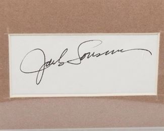 S30  Signed Autograph Jack Lousma COA	$54.95