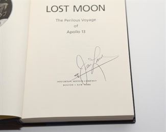 S34  “Lost Moon” Signed by Jim Lovell 1994 Hardcover Flat Signed	$99.95