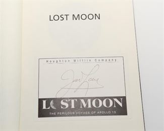 S35  “Lost Moon” Signed by Jim Lovell 1994 Hardcover 	$54.95