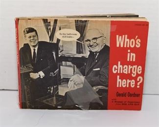 S38  “Who’s in Charge Here?” 1962 Pocket Book JFK-Nixon	$12.95