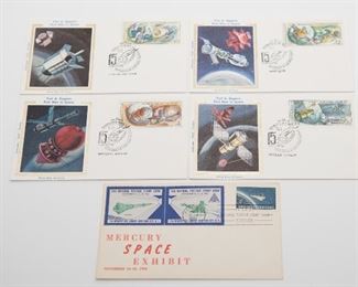 S47  Set of 5 Yuri A. Gagarin FDI First Man In Space Stamp/Envelope 1976	$28.95