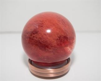 S62  5”D Red Jasper Sphere Mars	$89.95
