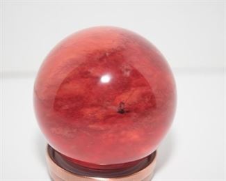 S63  4”D Red Jasper Sphere Mars	$69.95