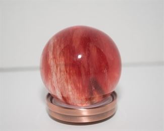 S63  4”D Red Jasper Sphere Mars	$69.95
