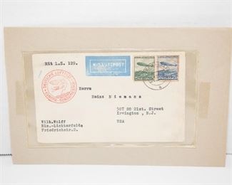 S71  Hindenburg Cover From Germany to USA	$16.95