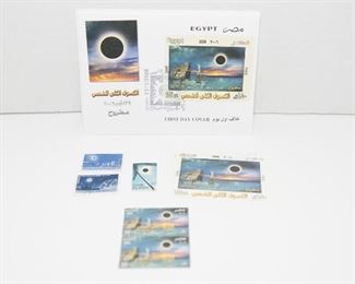 S79  Lot of Misc. Eclipse Egypt Stamps	$16.95