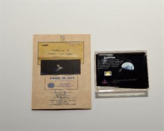 S1   NASA Flown Apollo 8 Command Module KAPTON FOIL Lucite		$75.95