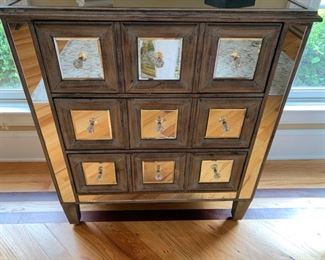 2. 3 Drawer Mirrored Chest (30'' x 15'' x 34'')