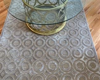 5. Turkish Tone on Tone Raised Pattern Area Rug (5' x 7'6'')