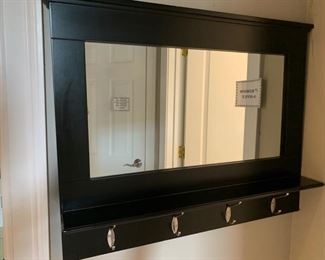 44. Mirror w/ Hooks (29'' x 24'')