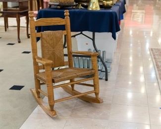 Oak HIGH QUALITY child's rocking chair!