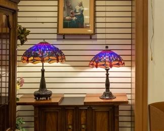 Tiffany Style Lamps and DREXEL buffet!