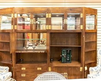HENREDON 4 piece wall unit - can be used for serving. SO NICE!