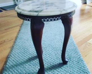 A very sweet & petite marble topped table.  On special for only $75!!  Antique farm equipment, bicycles, beautiful things too. We’ve got so much to sell. Lighten our load and take a gander see with me.  Distanced. Private.  Mask worn.  Call/text Steph at (518) 944-0256