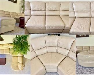 5-PC Leather Sectional
