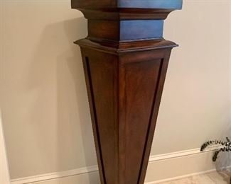 4’ tall pedestal (top 13” by 13”) made by Ethan Allen