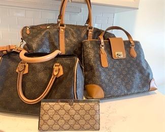 selection of fake Louis Vuitton bags