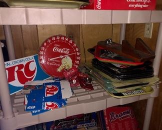 Coke"Sprite Boy" thermometer , RC cartons, coke trays