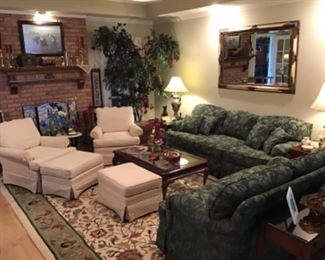 Lots of traditional living room furniture