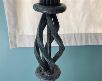 #17)  $50 - Iron Floor Lamp.  64" Tall