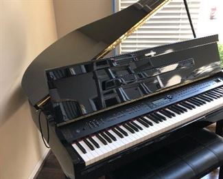 #32)  $400 - Suzuki GP-3 Mini-Grand Digital Piano with Bench.  In working order.  Plays well.  Many electronic settings.  4 keys are lightly sticking.  