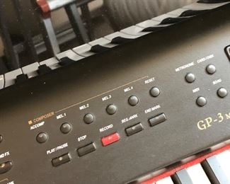 #32)  $400 - Suzuki GP-3 Mini-Grand Digital Piano with Bench.  In working order.  Plays well.  Many electronic settings.  4 keys are lightly sticking.  