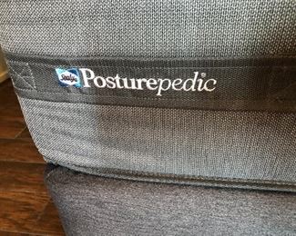 #33)  $200 - Nearly new Sealey Posturepedic queen size mattress and boxsprings.  Clean and free of stains.  