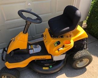 #48)  $895 - Cub Cadet CC30 (30") 382cc Rear Engine Riding Mower.  3 years old.  Used for two mowing seasons.  In great condition.  Clean