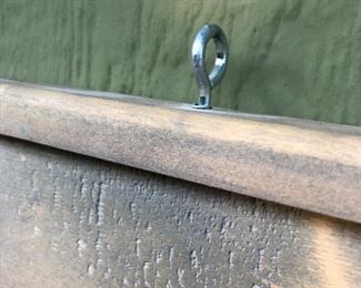 #50)  $75 Each - Pair of faux windows.  Wooden, may be hung by the attached eyelets.  Use them as room dividers, decor or whatever you like.   Natural Wood look with a slight distressed look.  