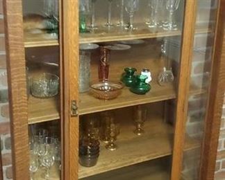 Antique Mission Oak Cabinet $200.00