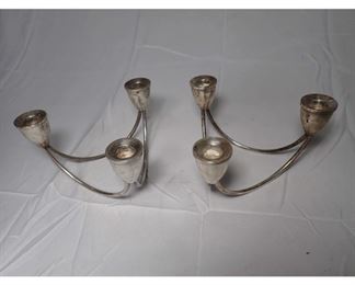 Pair Duchin Creation Sterling Silver Candelabras 
