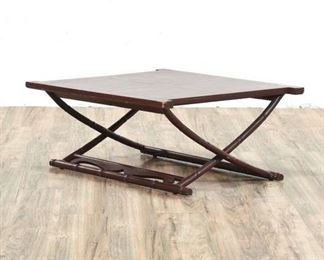 British Colonial Coffee Table W Bamboo Style Legs