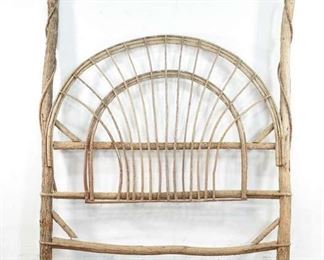 Organic Modern Handmade Willow Headboard, King