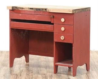 Hand Crafted Folk Art Workbench 