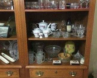 Tea Set, Whiskey Glasses, Cookie Jar, Dishes, 