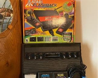 Atari Flashback Game System, Box, Controller. Games