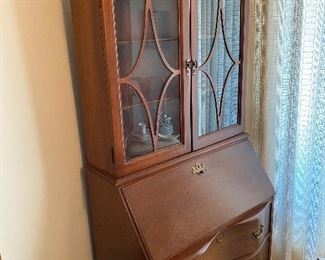 Vintage Mahogany Secretary Bookcase